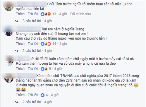 Hồi mặn nồng với người yêu tên Nghĩa, cô xăm lên ngực, giờ chia tay, dân mạng tư vấn cách chữa cháy - Ảnh 2.