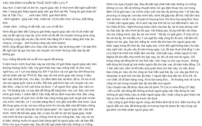 loi canh tinh tim giup viec qua trung tam khien nhieu ba me bim sua phai giat minh - 1