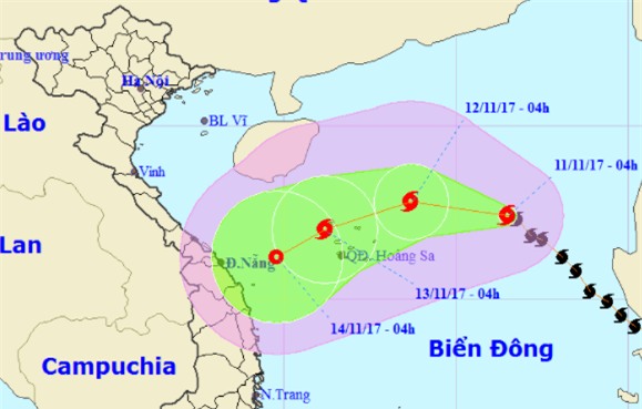 Bão số 13 giật cấp 12, có diễn biến hết sức khó lường - Ảnh 1.