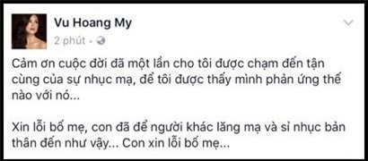 Bị khán giả chỉ trích, Á hậu Hoàng My rớt nước mắt lên tiếng xin lỗi bố mẹ - Tin sao Viet - Tin tuc sao Viet - Scandal sao Viet - Tin tuc cua Sao - Tin cua Sao