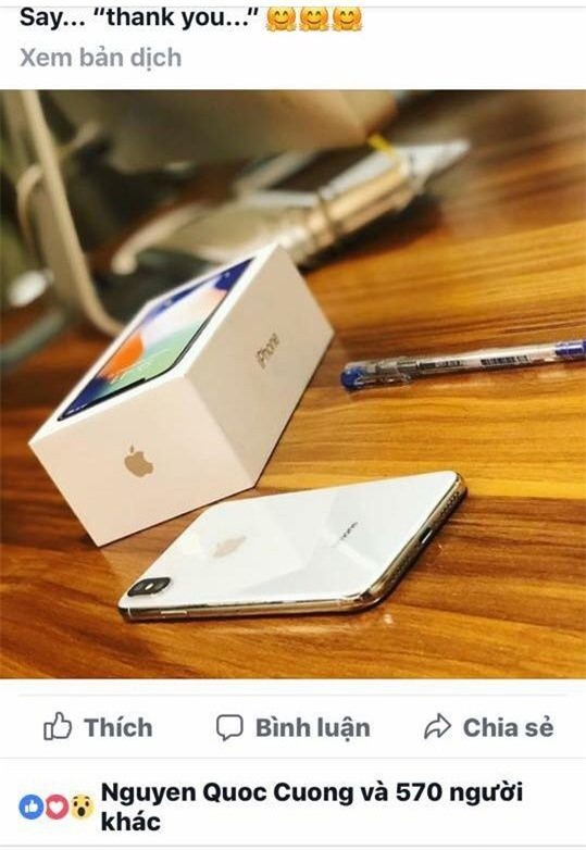 Đàm Thu Trang cảm ơn món quà mà 