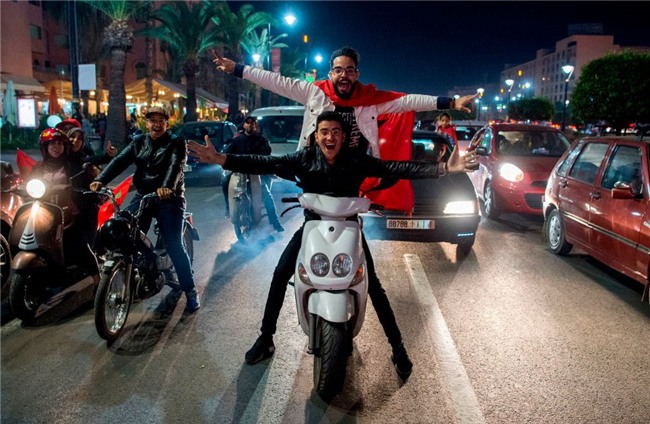 Morocco du World Cup, CDV gay bao loan o thu do Bi hinh anh 6