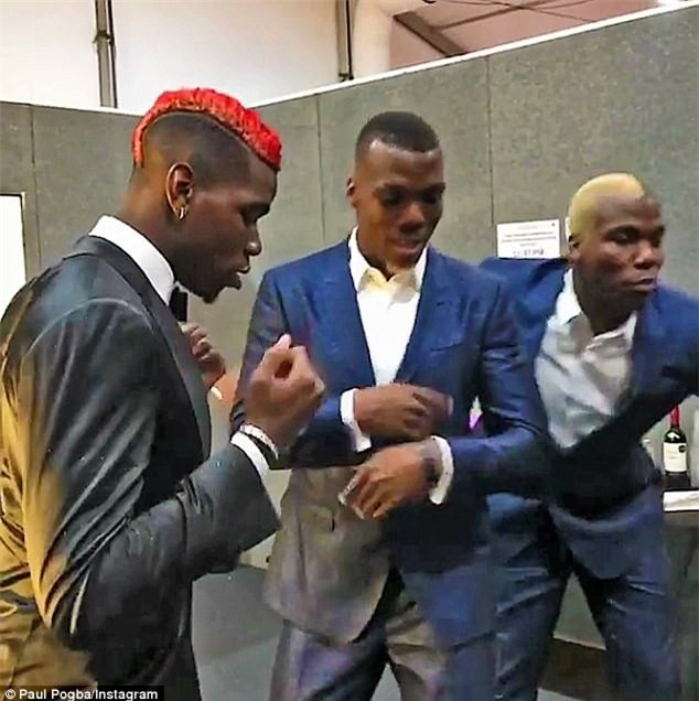 Ba anh em Pogba quay tung bung tai le trao giai am nhac hinh anh 6