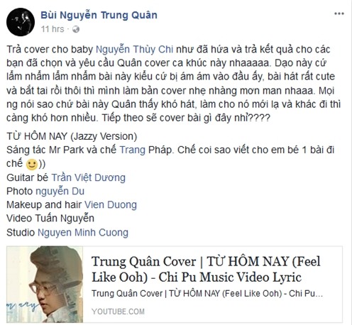 Từ hôm nay của Chi Pu đã bớt thảm họa qua giọng hát của Trung Quân-2