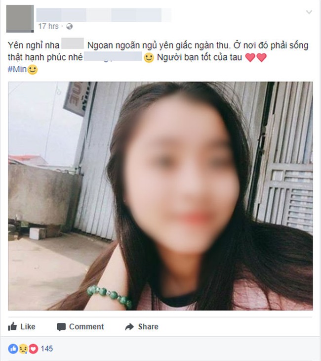 Bạn bè bàng hoàng, gửi lời chia buồn tới nữ sinh lớp 9 tử vong khi đang sạc pin điện thoại