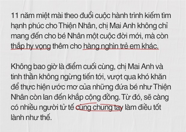 “Mẹ” Trần Mai Anh: Số phận không may mắn của Thiện Nhân đã mở ra cánh cửa hy vọng cho nhiều cuộc đời khác - Ảnh 1.