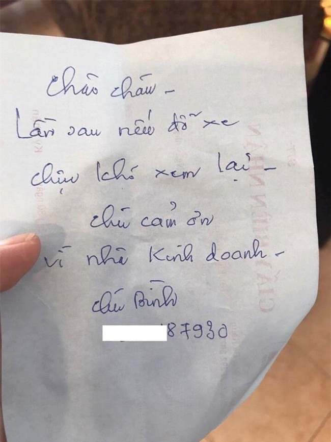 Loi nhan gui y nghia toi chu oto do chan cua nha 'gay bao' mang hinh anh 1