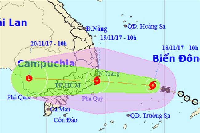 Bão số 14 di chuyển “siêu tốc”, yêu cầu khẩn trương cấm biển, sơ tán dân - Ảnh 1.
