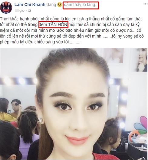 Lâm Khánh Chi lo lắng về đêm tân hôn với ông xã kém 8 tuổi-1