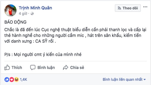 Người ta uốn lưỡi 7 lần trước khi nói, còn Minh Quân sửa hẳn MƯỜI TÁM lần khi đăng status dài 3 dòng đá xéo Chi Pu - Ảnh 1.