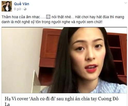 Bênh vực Chi Pu, Quế Vân lạy các ông bà thánh hằn học của showbiz Việt làm ơn im lặng cho sang-7