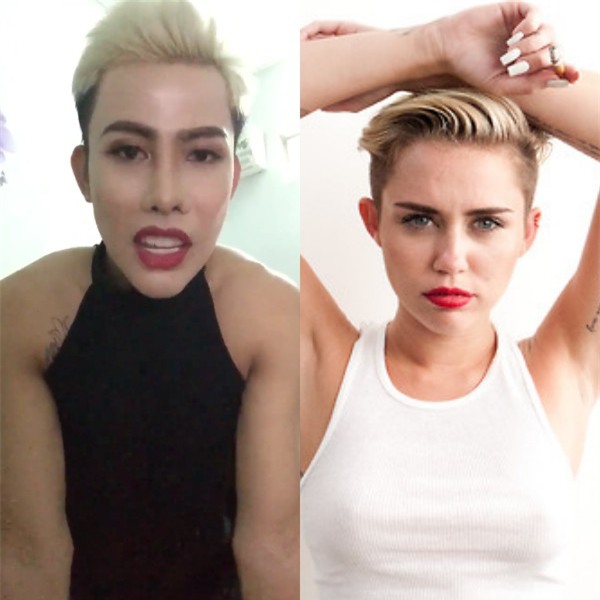 Một năm trôi qua, thảng thốt nhìn lại thấy Tùng Sơn đã biến hình thành Miley Cyrus từ bao giờ