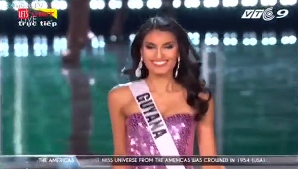 Màn chào sân của nhóm thí sinh đến khu vực từ châu Mỹ-2