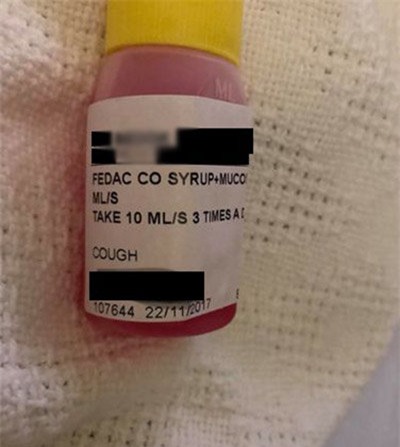 be so sinh suyt mat mang vi bi cho uong siro ho qua lieu - 1