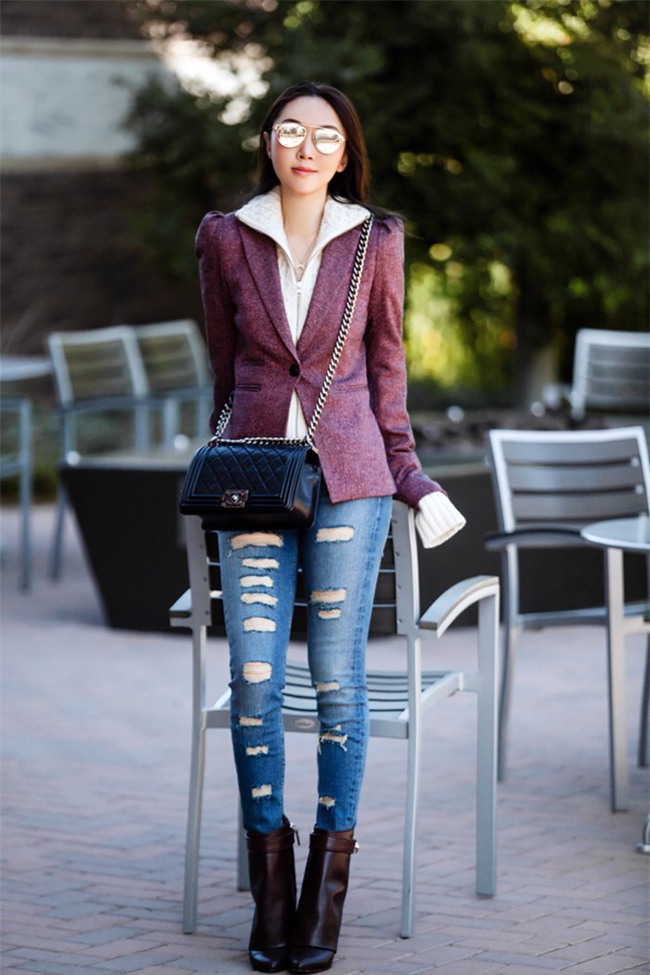 Các quý cô Châu Á đúng là chẳng ai kém ai về khoản kết hợp đồ mùa đông  - Ảnh 1.