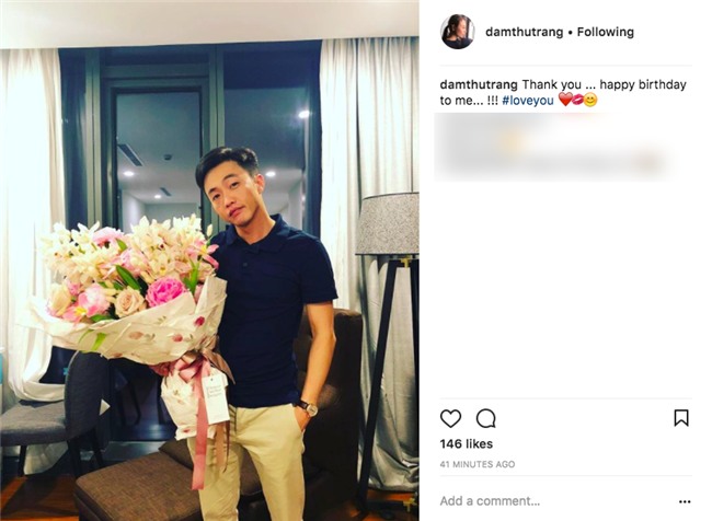 Lần đầu đăng ảnh cận mặt Cường Đô La, Đàm Thu Trang ngọt ngào nói lời yêu bạn trai trong ngày sinh nhật - Ảnh 1.