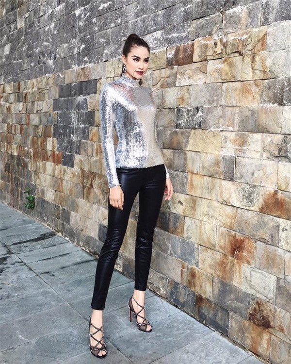 Phạm Hương và 3 phong cách hoàn toàn khác nhau từ The Face, Hoa hậu hoàn vũ 2017 đến The Look - Ảnh 4.