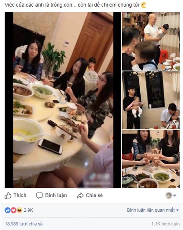 video cac bo do danh con nho cho me thoai mai an nhau khien dan mang thich thu - 4