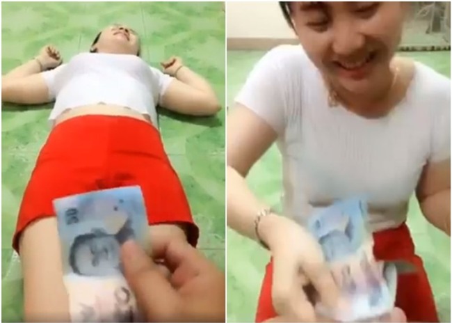 Cổ vũ vợ giảm béo bằng cách gập bụng thưởng tiền, anh chồng trong mộng là đây chứ còn ai - Ảnh 3.