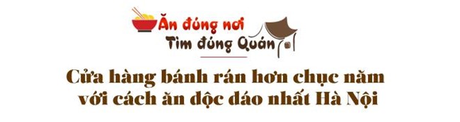 Ghé hàng bánh rán mặn vỉa hè phố Nhà Chung với cách ăn có một không hai -3
