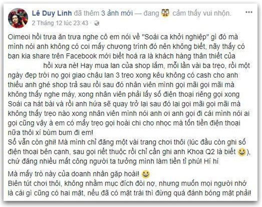 Shark Khoa: Làm gì có chuyện tôi không thể trả 3 triệu tiền hoa