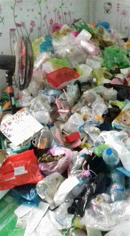 hotgirl "bung" tien nha tro, de lai ca nui rac cho chu nha khien dan mang "day song" - 1