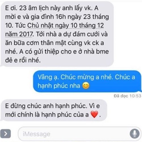 Chú rể chung thủy nhất 2017 đây rồi, mời người cũ đi đám cưới còn tranh thủ thả thính: Em là hạnh phúc của anh - Ảnh 1.