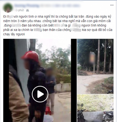 Xôn xao clip bắt quả tang chồng dẫn ‘vợ của bạn thân’ vào nhà nghỉ kỷ niệm…. 3 năm ngoại tình - Ảnh 1.