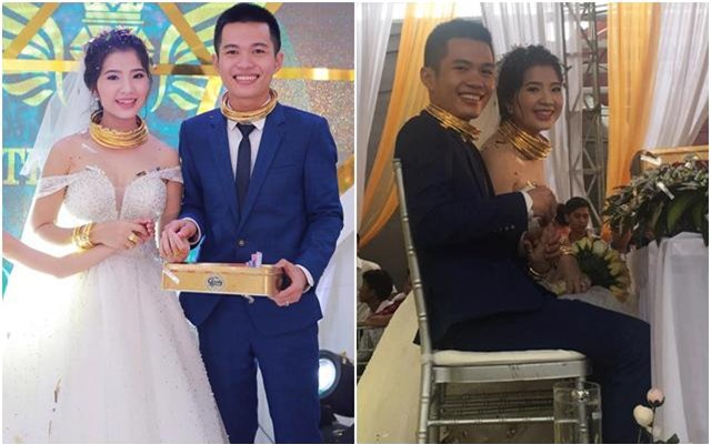 dam cuoi "khung" cua nam: co dau, chu re deo vang "triu co" khien dan tinh "loa mat" - 17