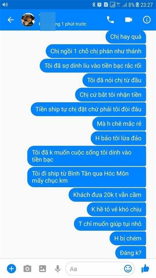 Đưa mèo đi chữa bệnh giúp khách, shipper bị chủ mang hung khí chém vỡ mũ bảo hộ - Ảnh 3.
