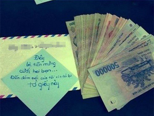 Bó tay với những kiểu ghi phong bì mừng cưới phong cách siêu lầy lội - Ảnh 18.