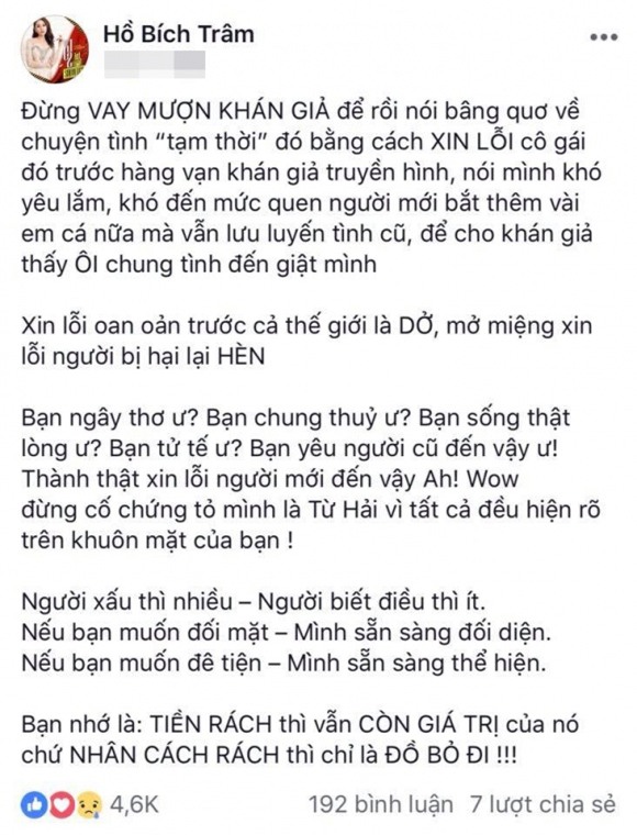 Người đẹp bị Minh Luân chia tay vì còn yêu người cũ lên tiếng tố nam ca sĩ: Nhân cách rách chỉ là đồ bỏ đi-2