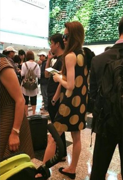 Bức ảnh Hồ Ngọc Hà và Chu Đăng Khoa cùng đi du lịch tại Thái Lan đầu năm 2016