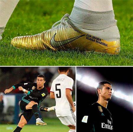 C.Ronaldo vừa “trình làng” giày mới