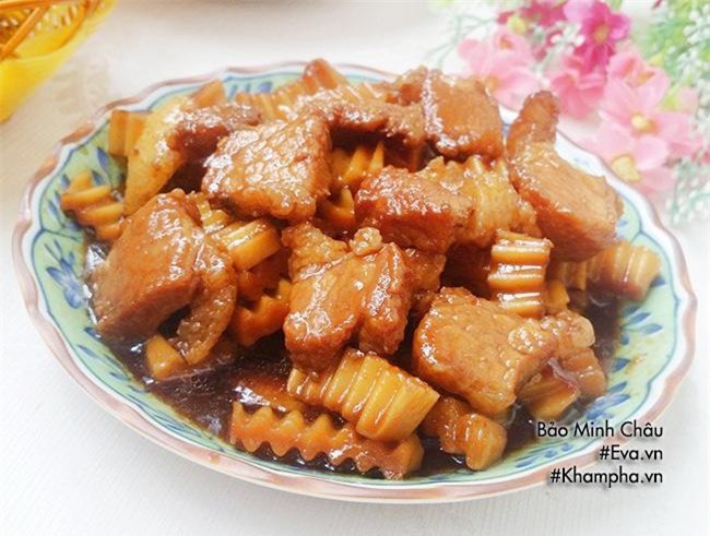 thit kho dua don gian nhung dam da, troi com - 9