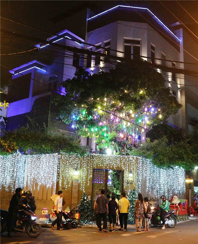 Hàng trăm người chen lấn chụp ảnh Noel tại biệt thự 3 triệu USD của Đàm Vĩnh Hưng - 1