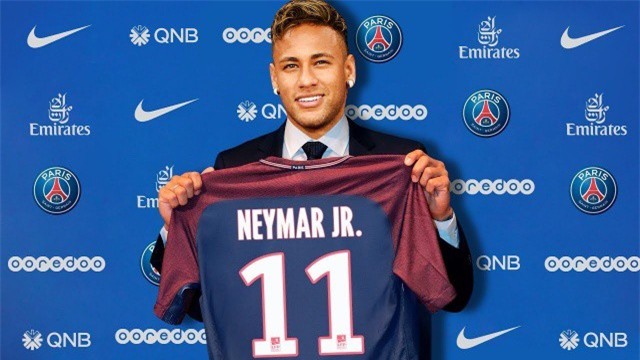Neymar gia nhập PSG với giá 222 triệu euro