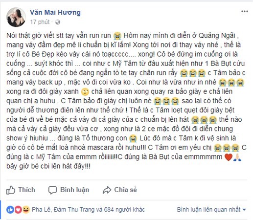 Văn Mai Hương, Mỹ Tâm, ca sĩ Văn Mai Hương
