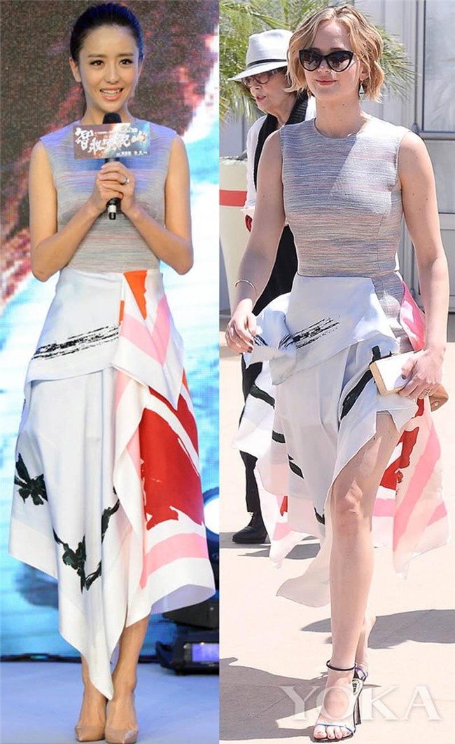 cach nhau ca chuc tuoi, cac sao nu van chang ngai "mac chung do" - 9