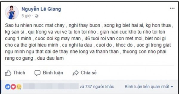 Lê Giang lần đầu lên tiếng sau ồn ào: ‘Ước gì ngủ thật dài để thấy nhẹ lòng và thanh thản’-2