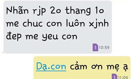 Nhìn bên ngoài phụ huynh có thể khô khan, nói yêu con ra lời thì luôn xấu hổ, nhưng nhắn tin thì tình tứ thế này - Ảnh 8.