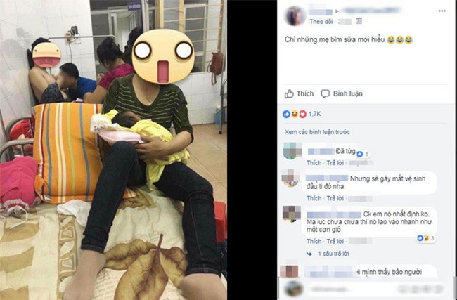 Bức ảnh chồng chữa cương sữa cho vợ trong viện phụ sản khiến chị em chia phe tranh cãi dữ dội - Ảnh 2.