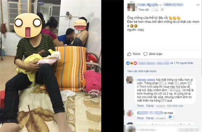 Bức ảnh chồng chữa cương sữa cho vợ trong viện phụ sản khiến chị em chia phe tranh cãi dữ dội - Ảnh 3.