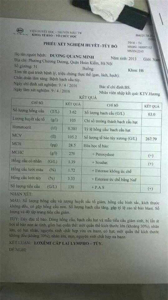 Nhật ký đẫm nước mắt của người mẹ cùng con chiến đấu với ung thư: Ngày phát hiện con bị ung thư máu, cả thế giới dường như sụp đổ dưới chân mẹ - Ảnh 1.
