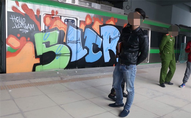 Đối tượng vẽ sơn lên tàu Cát Linh - Hà Đông có thể phải ngồi tù