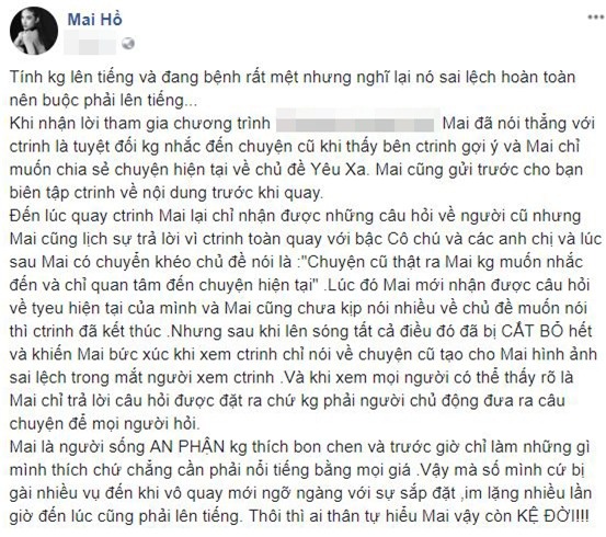 mai hồ, trấn thành, người yêu cũ trấn thành