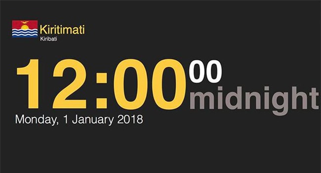 Những điểm đầu tiên trên thế giới đã chính thức bước sang năm 2018 - Ảnh 1.