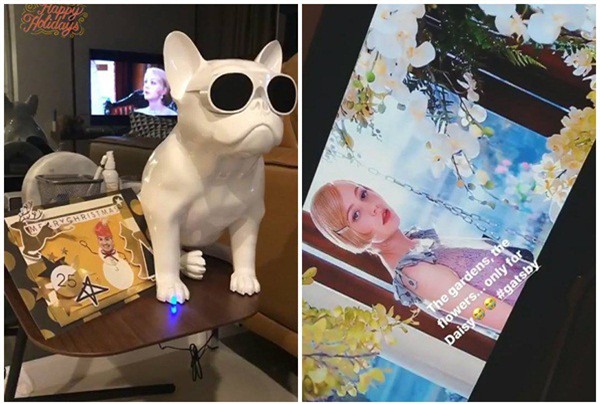 Lộ ảnh Á hậu Tú Anh đi đón năm mới cùng gia đình nhà chồng Hà Tăng - Ảnh 2.