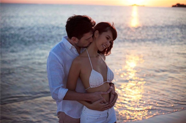 Siêu mẫu Hà Anh hạnh phúc thông báo tin đang mang thai con đầu lòng với chồng Tây - Ảnh 2.