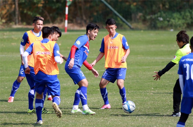 U23 Việt Nam vượt qua cái lạnh ở Thượng Hải, Trung Quốc